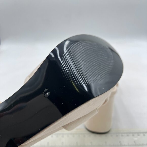 FSJ Beige Peep Toe Chunky High Heels Platform Sandals Ankle Strap Prom Shoes - Picture 6 of 8